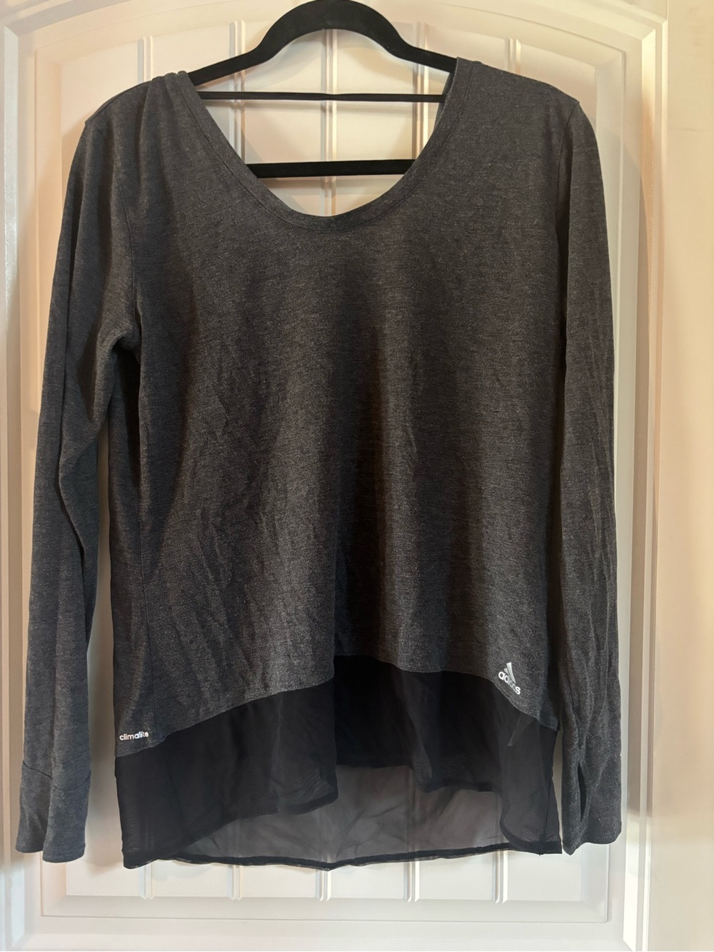 Comfy adidas Women's Dark Gray Long-Sleeve